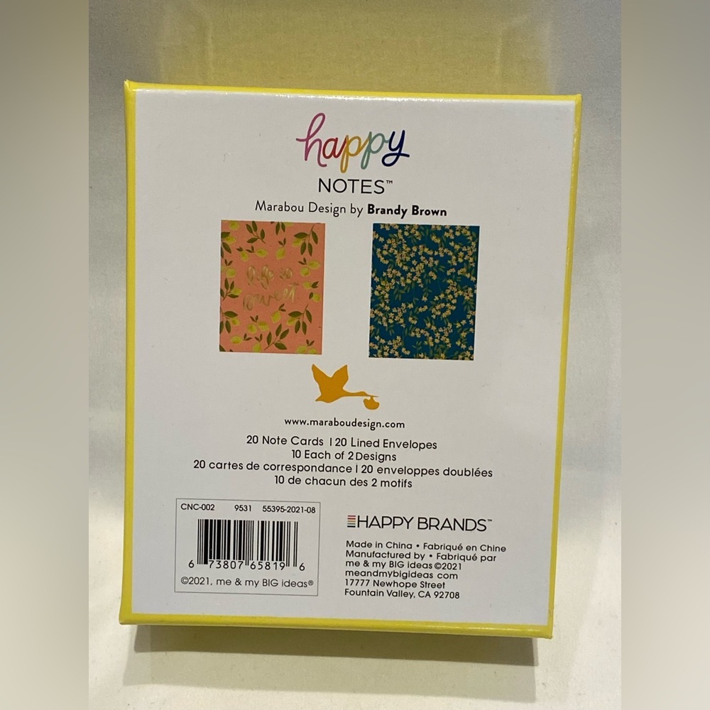 Happy Planner x Marabou Design Sweet Florals Note Cards, New - Picture 3 of 4